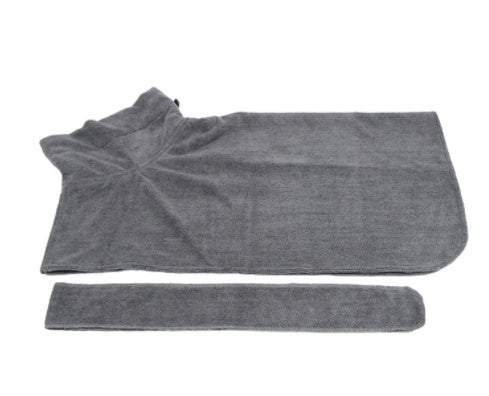 Absorbent Pet Bathrobe - Quick-Dry Microfiber Towel with Adjustable Straps