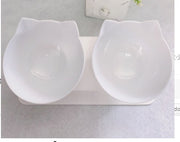 Cat Elevated Feeder Stand With Transparent Bowl
