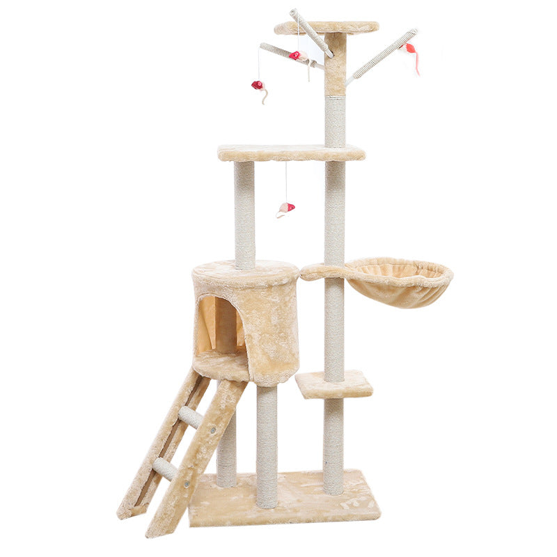 Multi-Level Cat Tree Tower - Sisal Scratching Posts & Cozy Perches