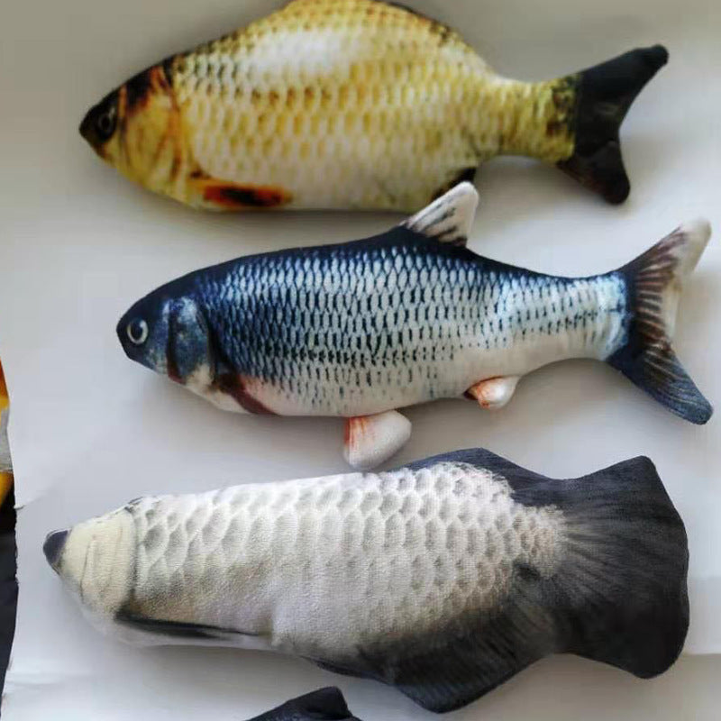 Electric Jumping Fish Toy - USB Rechargeable Interactive Cat Toy