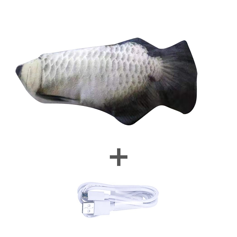 Electric Jumping Fish Toy - USB Rechargeable Interactive Cat Toy