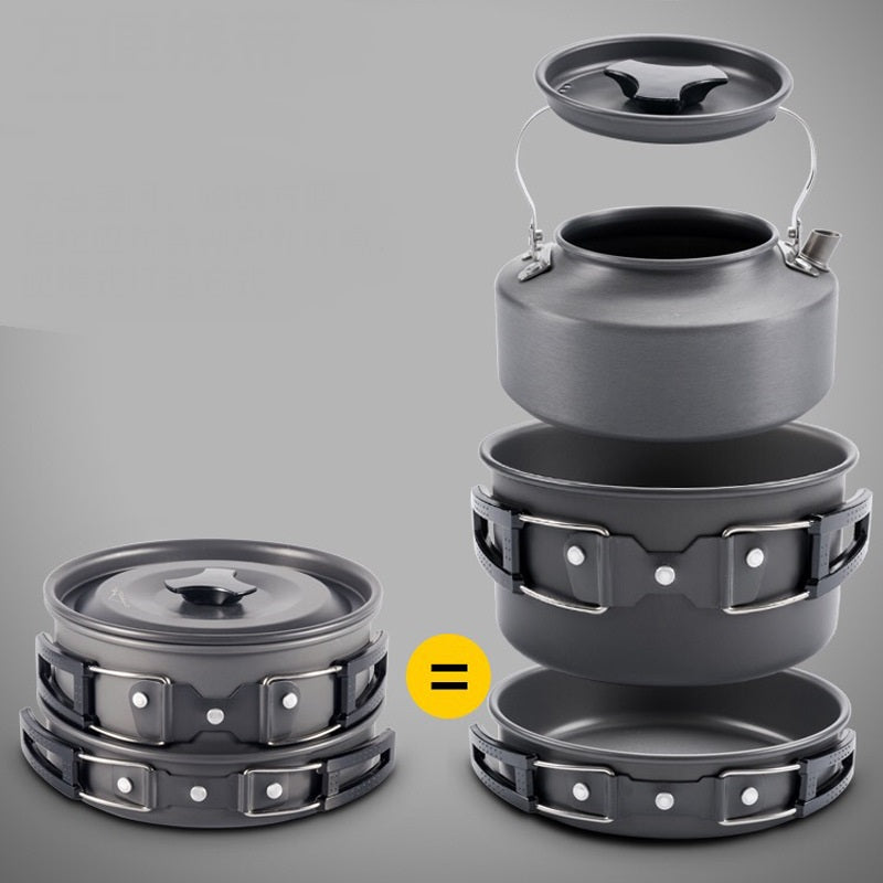 Portable Camping Stove Combo Set – All-in-One Outdoor Cooking Kit for Backpacking & Hiking