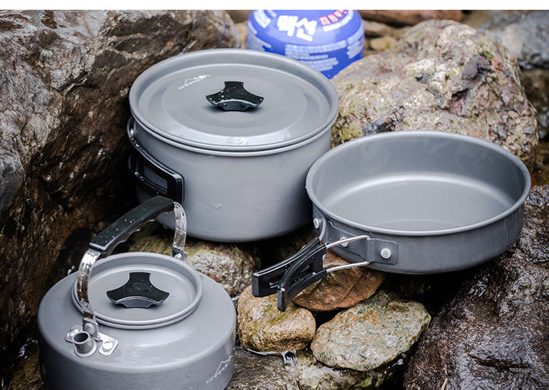 Portable Camping Stove Combo Set – All-in-One Outdoor Cooking Kit for Backpacking & Hiking