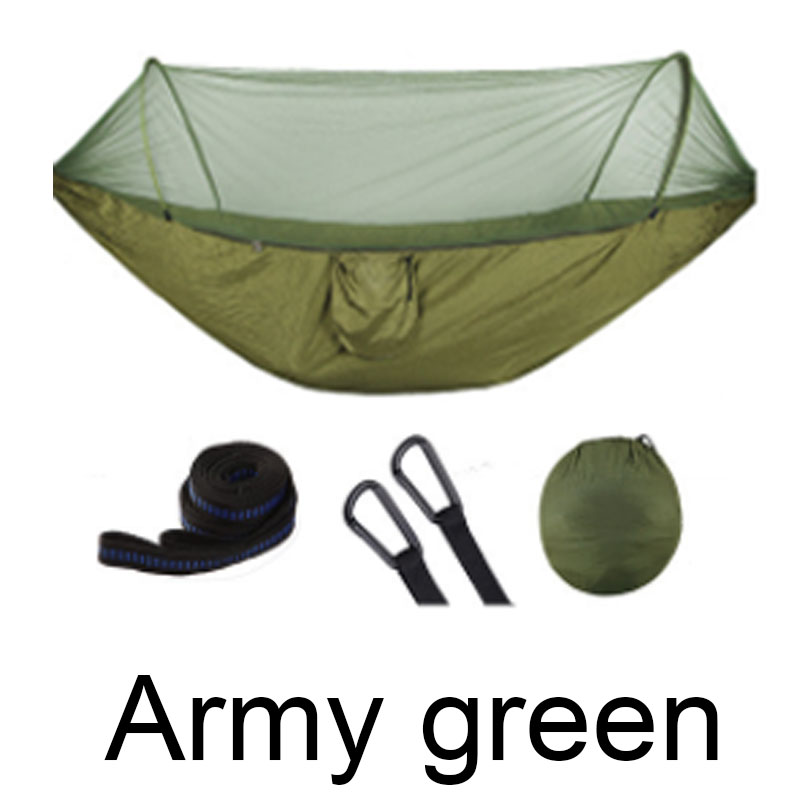 2-Person Outdoor Hammock with Mosquito Net – Portable Parachute Camping Hammock
