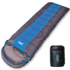 Lightweight Envelope Sleeping Bag – 4-Season Warmth for Backpacking, Hiking & Camping