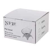Cat Elevated Feeder Stand With Transparent Bowl