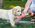3-in-1 Portable Pet Water Bottle - Travel Feeder with Waste Bag Storage