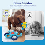 4 Layers Slow Feeder Puzzle Dog Bowl - Interactive Feeding Solution