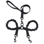 Double-Headed Dog Leash - Walk Two Dogs at Once with Elastic Coupler