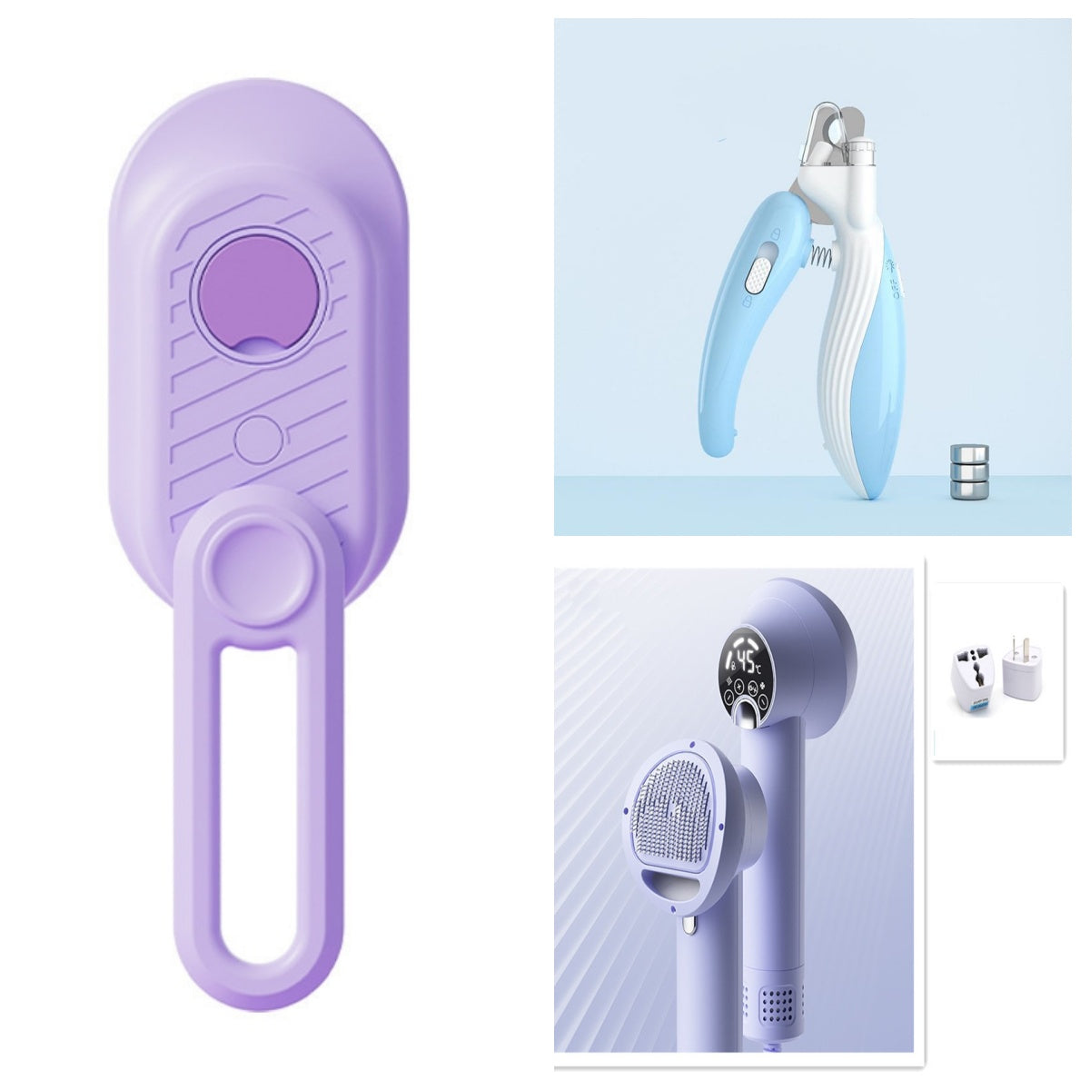 LED Pet Nail Clippers & Electric Grinder - 2-in-1 Grooming Tool