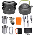 Camping Cookware Set – Aluminum Outdoor Cooking Kit for Hiking, Picnics & BBQ