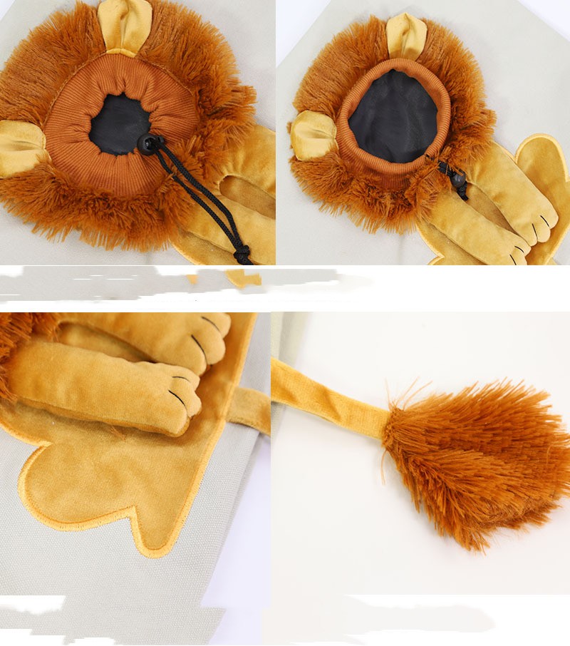 Lion Design Pet Carrier - Soft Portable Breathable Travel Bag