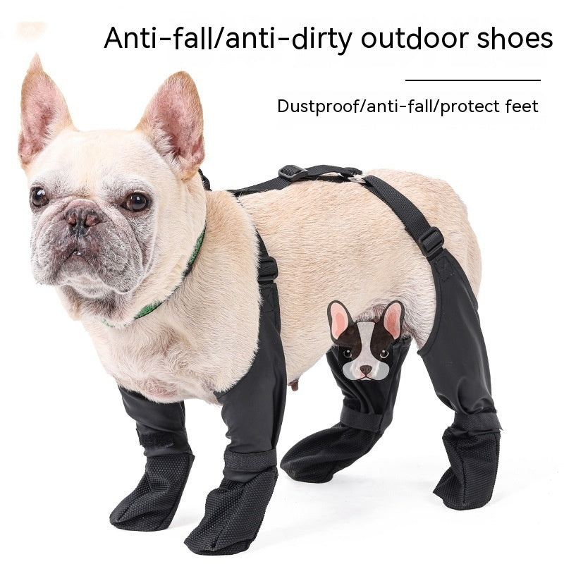 Waterproof Dog Shoes - Adjustable Non-Slip Boots for All Weather