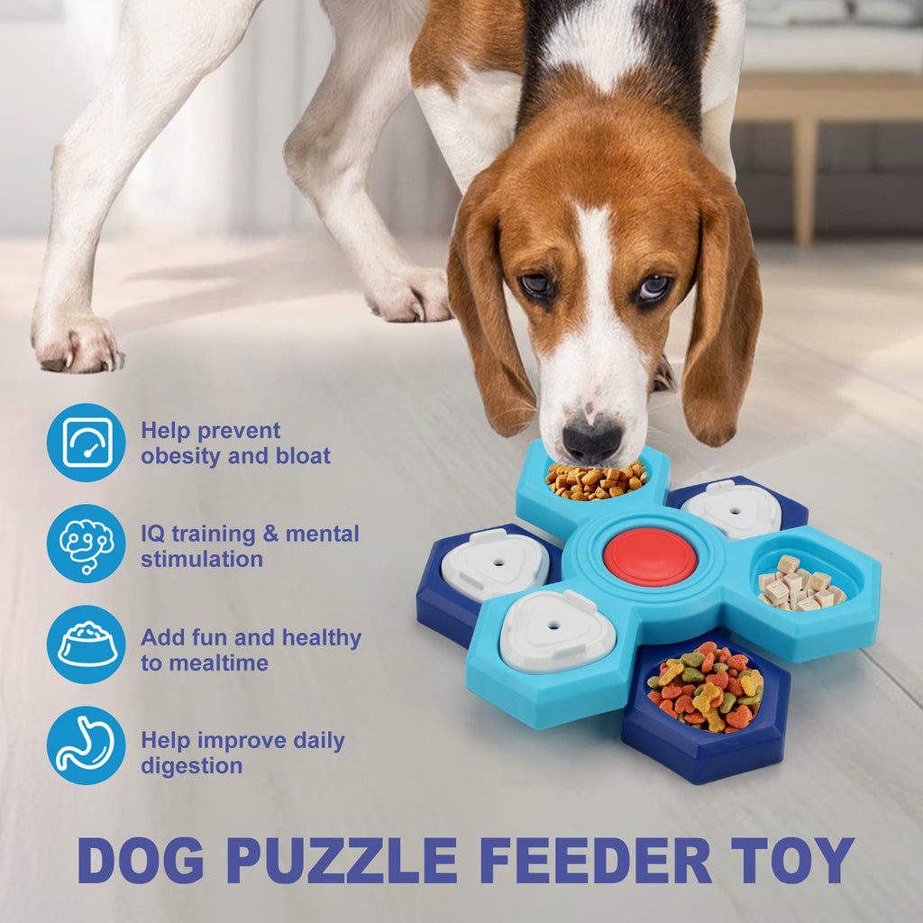 4 Layers Slow Feeder Puzzle Dog Bowl - Interactive Feeding Solution
