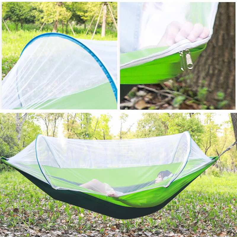 2-Person Outdoor Hammock with Mosquito Net – Portable Parachute Camping Hammock