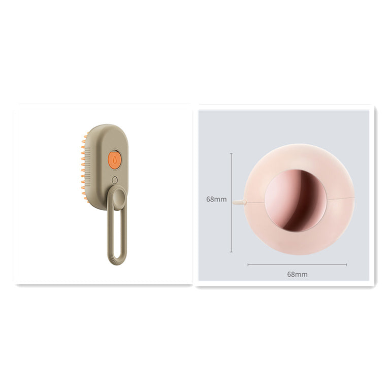 3-in-1 Electric Steam Pet Brush - Spray Grooming & Massage Comb