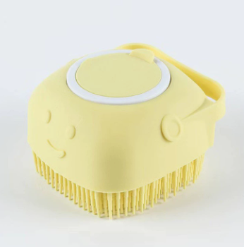 Silicone Dog Bath Massage Gloves Brush Pet Cat Bathroom Cleaning Tool Comb Brush For Dog Can Pour Shampoo Dog Grooming Supplies