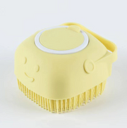 Silicone Dog Bath Massage Gloves Brush Pet Cat Bathroom Cleaning Tool Comb Brush For Dog Can Pour Shampoo Dog Grooming Supplies