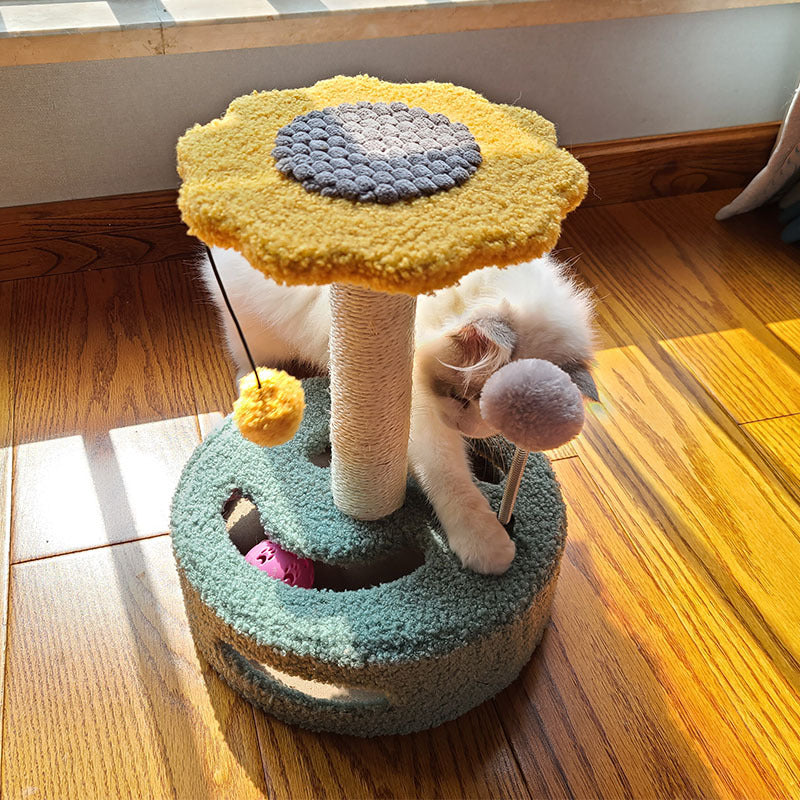 Cat Scratch Board - Multi-Level Climbing Frame with Sisal Scratching Posts