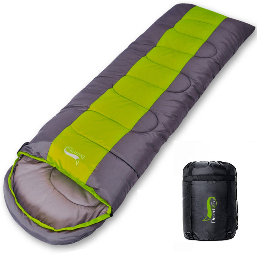 Lightweight Envelope Sleeping Bag – 4-Season Warmth for Backpacking, Hiking & Camping