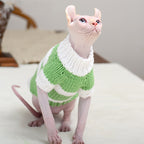 Hairless Cat Sweater - Handmade Warm Knit Clothing for Sphynx Cats