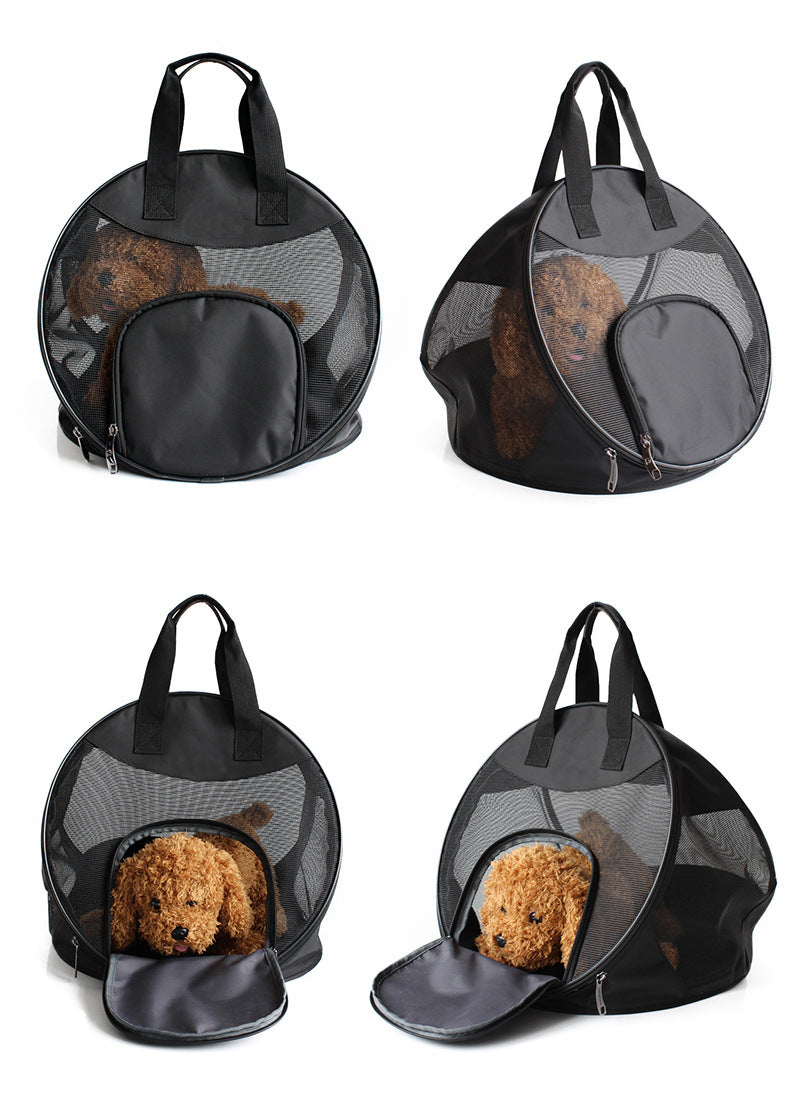 Portable Pet Carrier Handbag - Breathable Travel Tote for Cats & Small Dogs