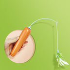2-in-1 Cat Turntable Toy with Feather - Interactive Self-Play Track