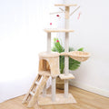 Multi-Level Cat Tree Tower - Sisal Scratching Posts & Cozy Perches