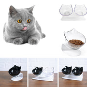Cat Double Bowl Cat Food Bowl Protects Cervical Vertebra