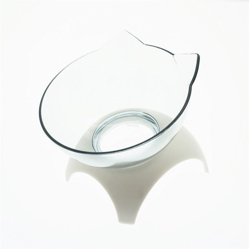 Cat Elevated Feeder Stand With Transparent Bowl