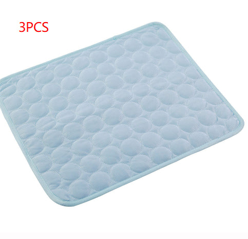 Pet Dog Cat Ice Silk Cold Nest Pad For Cooling In Summer