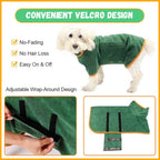 Absorbent Pet Bathrobe - Quick-Dry Microfiber Towel with Adjustable Straps