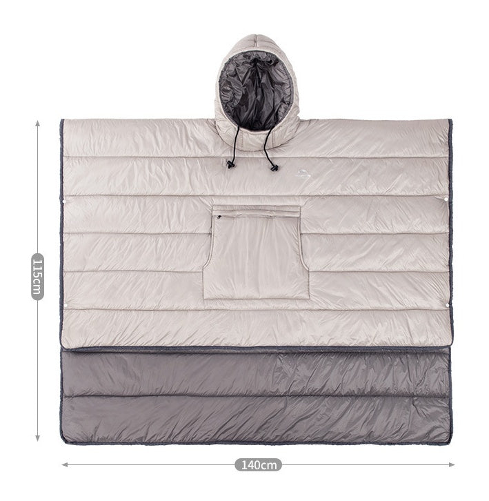 Wearable Camping Quilt & Sleeping Bag – Lightweight Waterproof Outdoor Cloak