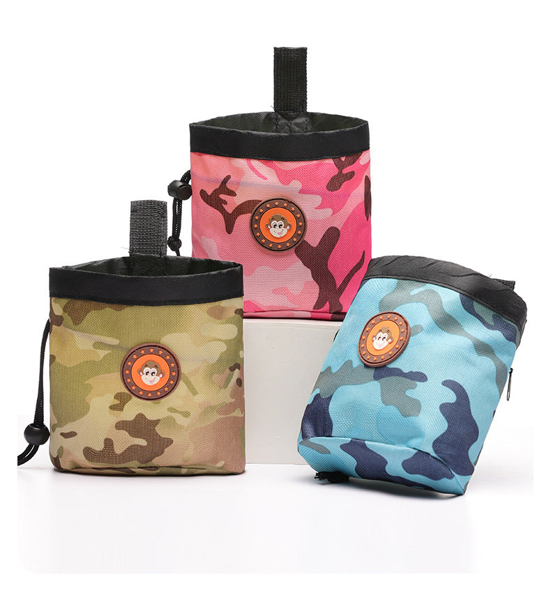 Dog Training Treat Bag – Portable Reward Pouch with Waist Clip & Mesh Pockets