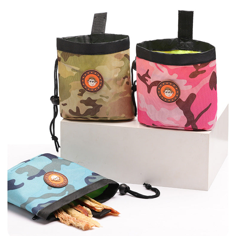 Dog Training Treat Bag – Portable Reward Pouch with Waist Clip & Mesh Pockets