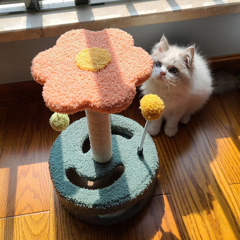 Cat Scratch Board - Multi-Level Climbing Frame with Sisal Scratching Posts