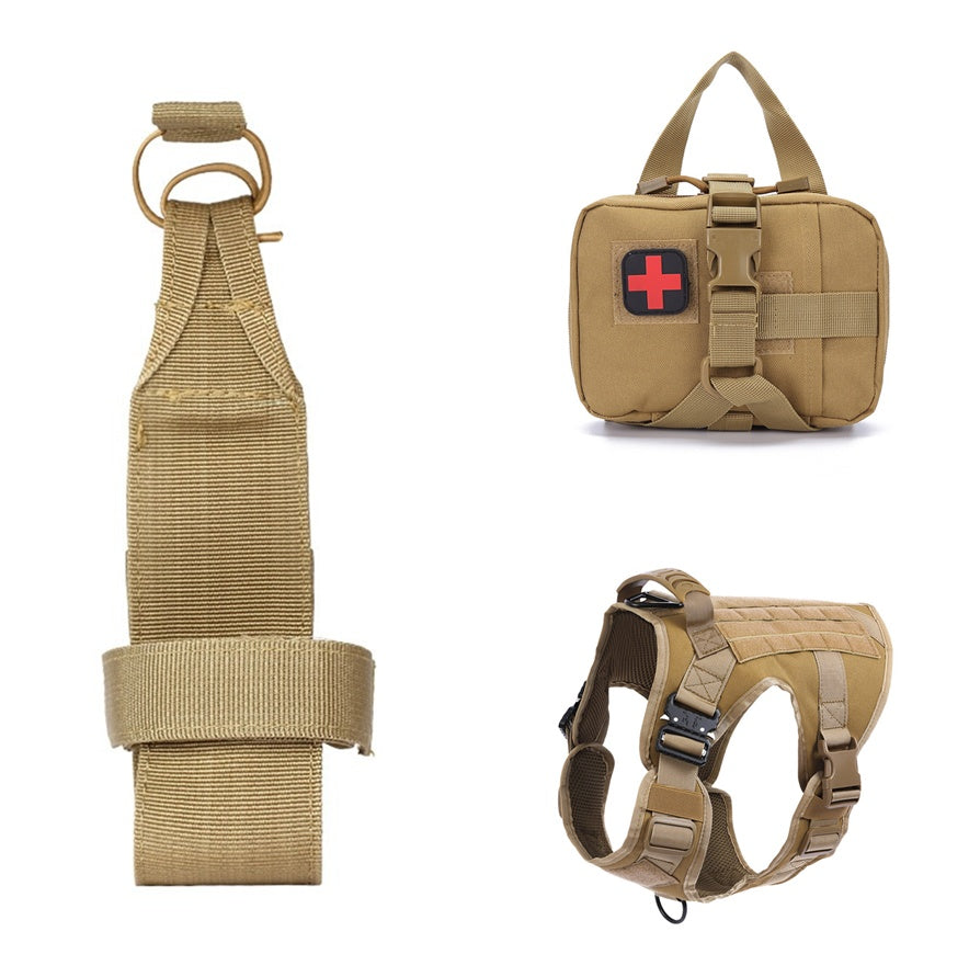 Tactical Dog Vest - Quick-Release Outdoor Training Harness with Handle