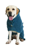 Absorbent Pet Bathrobe - Quick-Dry Microfiber Towel with Adjustable Straps