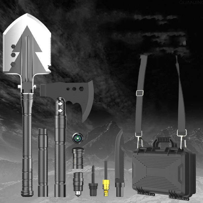 Multi-Function Folding Camping Shovel – Tactical Survival Tool for Hiking & Outdoor Adventures