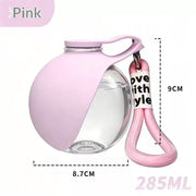 Creative Portable Outdoor Pet Stainless Steel Water Cup Small Dog Water Bottle Convenient Dog Drink Dispenser Puppy Travel Portable Water Bowl Pet Products
