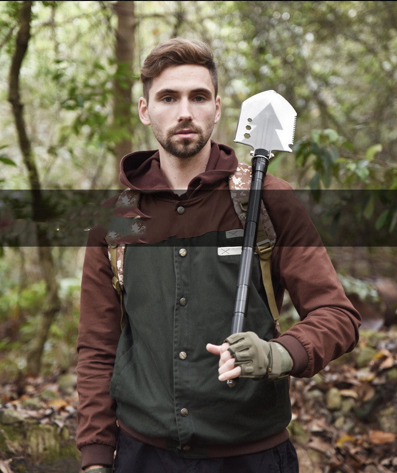 Multi-Function Folding Camping Shovel – Tactical Survival Tool for Hiking & Outdoor Adventures
