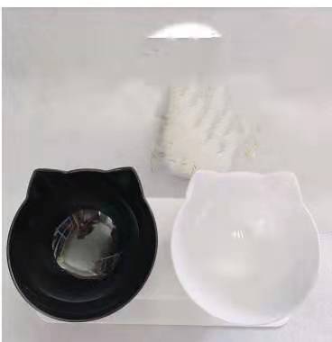 Cat Elevated Feeder Stand With Transparent Bowl