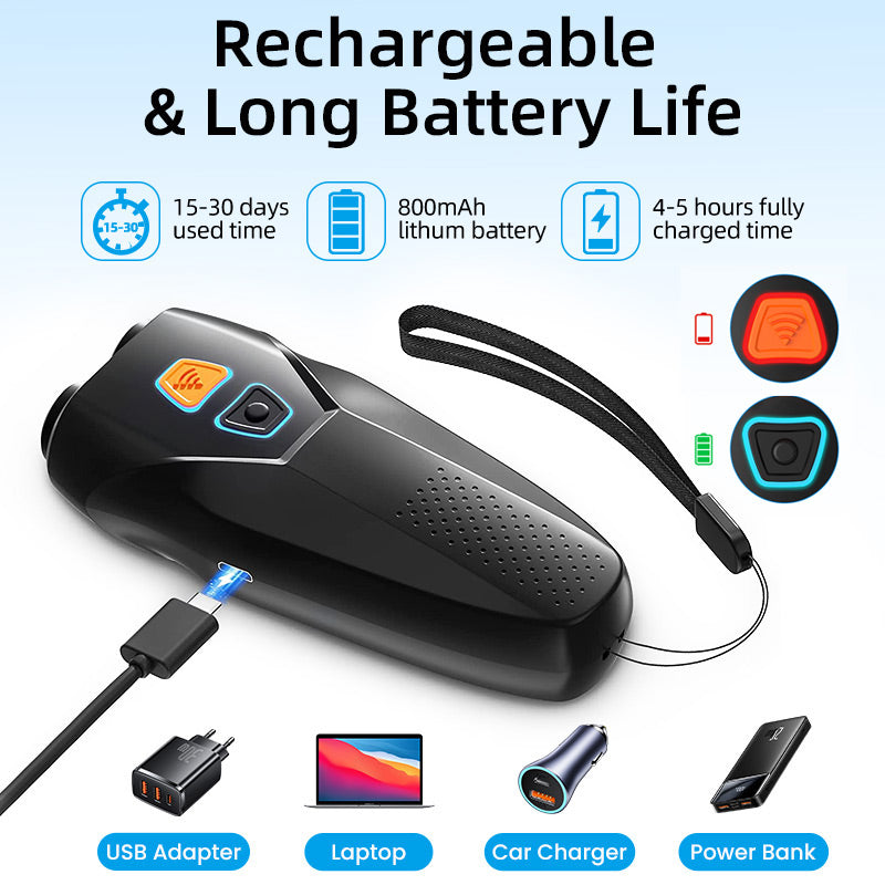 Ultrasonic Dog Repeller – Portable Anti-Bark & Training Device