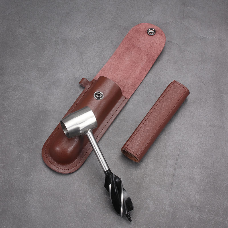 Manual Hand Auger Drill – Outdoor Survival Punch Tool for Camping, Bushcraft & Woodworking